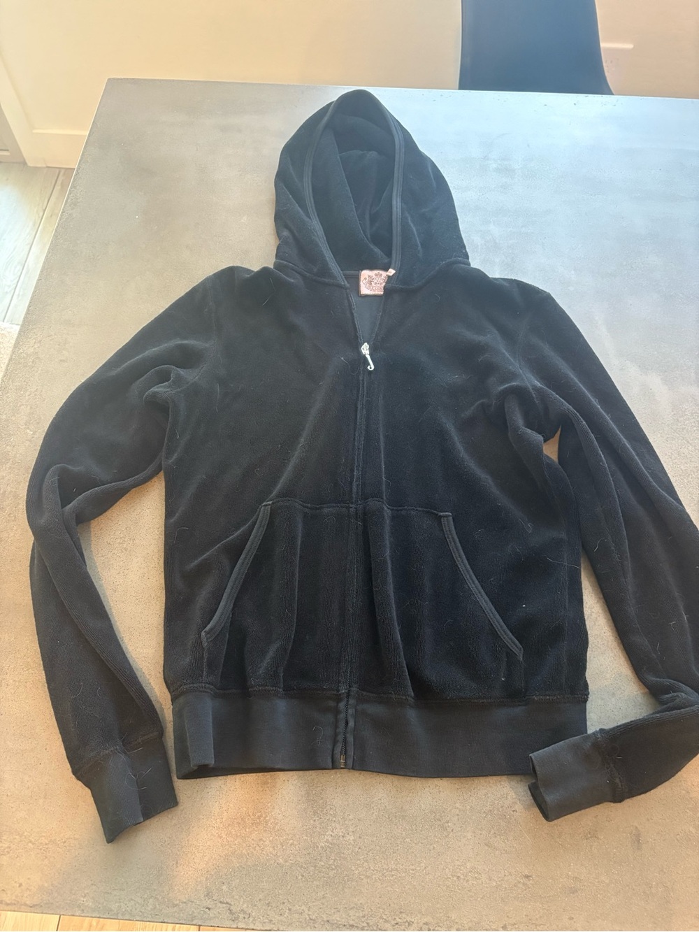 Juicy Couture terry cloth tracksuit in black